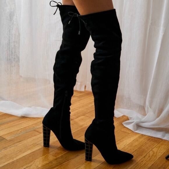 Brian Atwood 9 Over the Knee Boot 0489 black